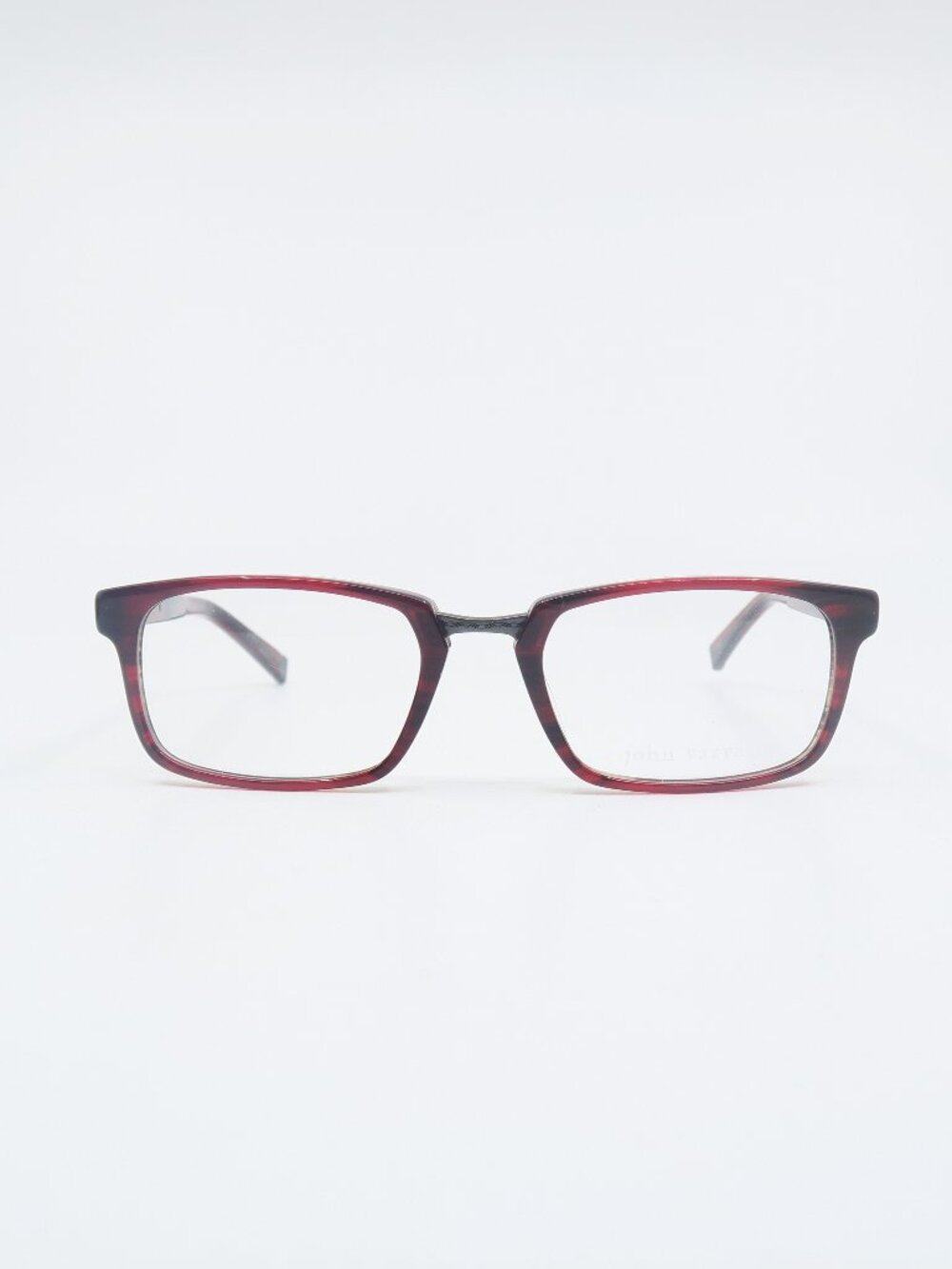 John Varvatos V359 52mm Chianti Red with Silver Metal New Men's Eyeglasses.
